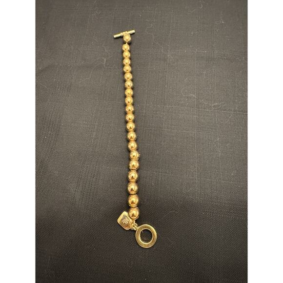 Ralph Lauren Vintage Necklace And Bracelet Gold Tone Toggle Clasp Set. - Picture 4 of 7